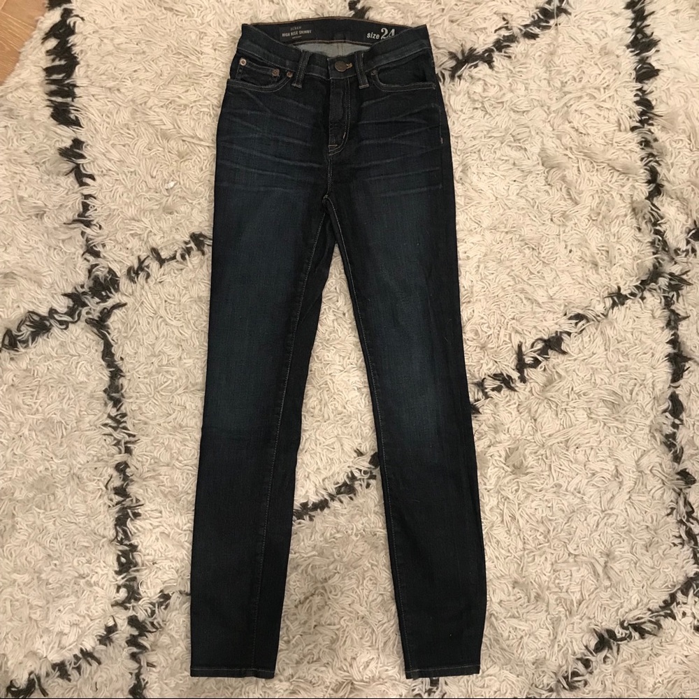 Dark Wash J. Crew Skinny Jeans